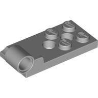 Lego Hinge Plate 2 x 4 with Pin Hole with 2 Holes - Bottom / Light Bluish Gray