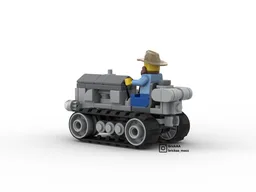 Old crawler tractor