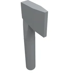 Weapon Axe / Light Bluish Gray