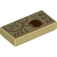 Tile 1 x 2 with Cauldron Print