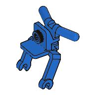 Lego Tricycle Body Front Fork / Handlebars / Blue