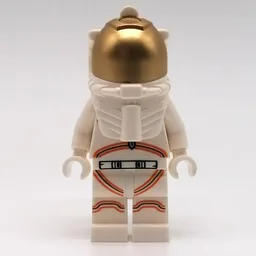 Astronaut - White Torso and Legs, Orange Trim