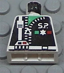 Torso Space Police with Zipper and Star Pattern