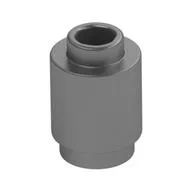Brick Round 1 x 1 Open Stud / Metallic Silver
