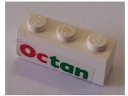 Brick 1 x 3 with Octan Pattern (Sticker) - Set 6543