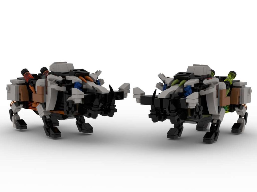 Lego Bristlebacks and Apex Bristlebacks from Horizon Forbidden West