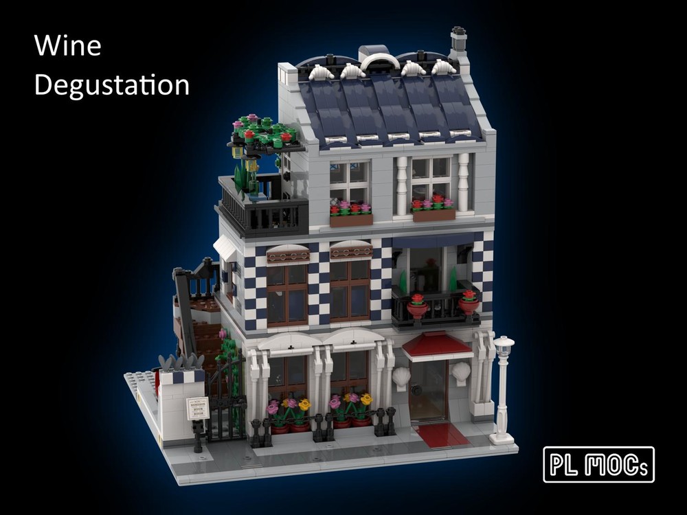 Lego Wine Degustation - 10243 Parisian Restaurant Alternative Build