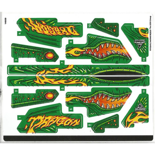 Lego Sticker Sheet for Set 42149-1 / [No Color/Any Color]