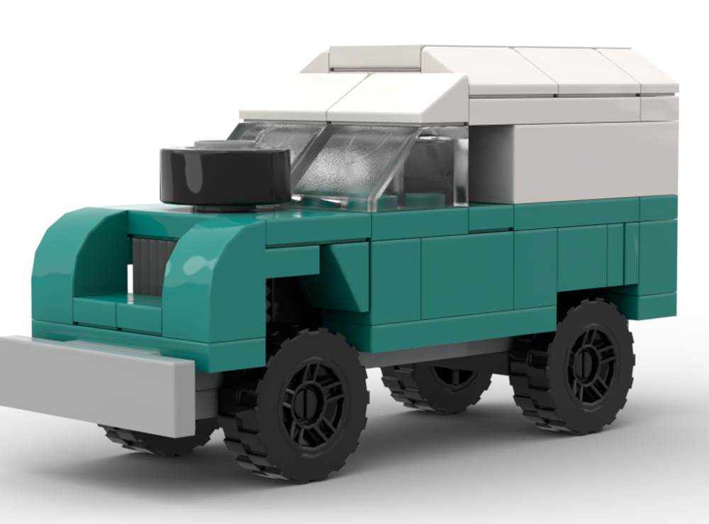 Lego Land Rover Series III Dark Turqouise "van"