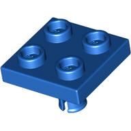 Lego Plate Special 2 x 2 with Pin on Bottom / Blue