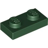 Plate 1 x 2 / Dark Green