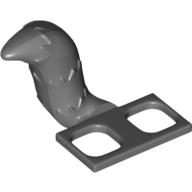 Lego Minifig Hipwear Tail Raccoon / Cat / Fox Costume [Plain] / Dark Bluish Gray