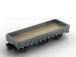 8 wide 2-axle universal flat wagon