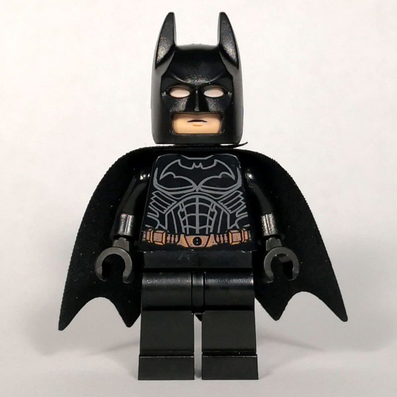 Lego Batman, Black Suit, Black Cape and Cowl, Copper Utility Belt (56630 Cape)(Dark Knight Trilogy)
