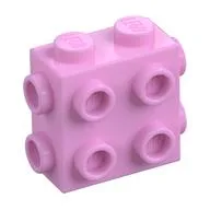Brick Special 1 x 2 x 1 2/3 with 8 Studs on 3 Sides / Bright Pink