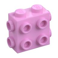 Lego Brick Special 1 x 2 x 1 2/3 with 8 Studs on 3 Sides / Bright Pink