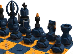 Orange blue chess