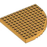 Brick Round Corner 12 x 12 / Light Orange