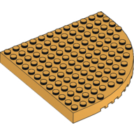 Lego Brick Round Corner 12 x 12 / Light Orange