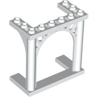 Lego Brick Arch 3 x 6 x 5 Ornamented / White