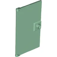 Door 1 x 4 x 6 Smooth with Chamfered Handle Plinth / Sand Green