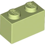 Brick 1 x 2 / Yellowish Green