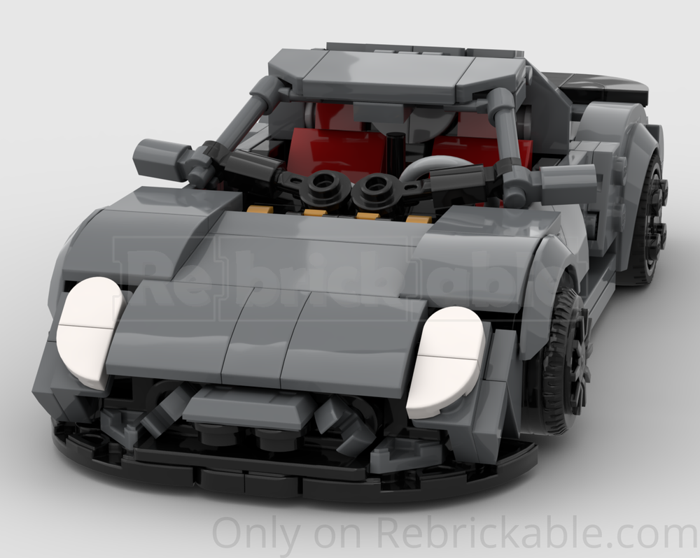 Lego Porsche 918-Inspired Speed Champions Supercar Functional V8 Engine Holy Trinity