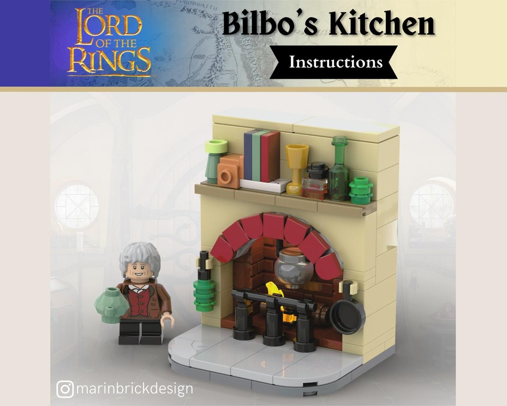 Lego Bilbo's Kitchen - Lego Lord of the rings moc