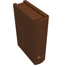 Book 2 x 3 [Plain] / Reddish Brown