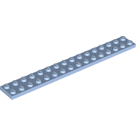 Lego Plate 2 x 16 / Bright Light Blue