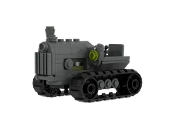 Dark Grey Tracked Tractor