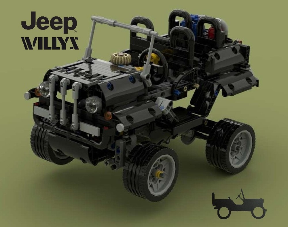 Lego 42111 Jeep Willys (8865 tribute)