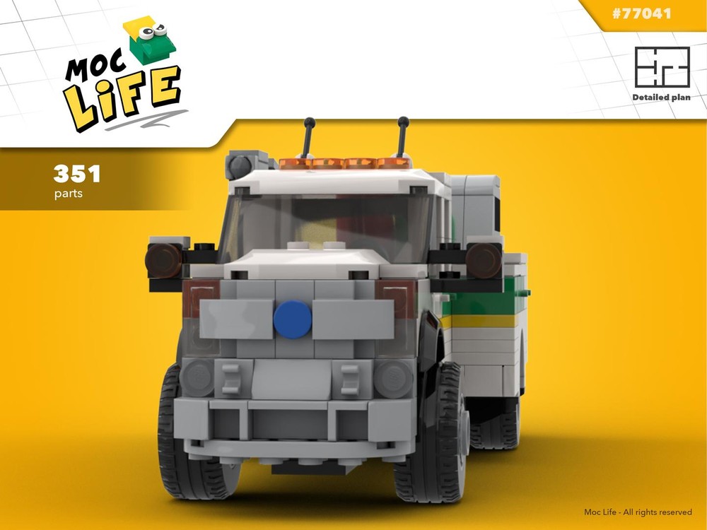 Lego Ford F-450 dually John Deere service