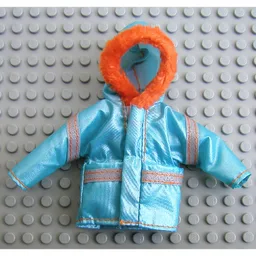 Scala, Jacket / Parka, Child, with Orange Trim / Light Blue
