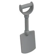 Duplo Shovel / Spade with 'D' Handle / Light Bluish Gray