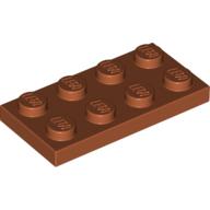 Lego Plate 2 x 4 / Dark Orange