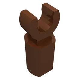 Bar Holder with Clip / Reddish Brown