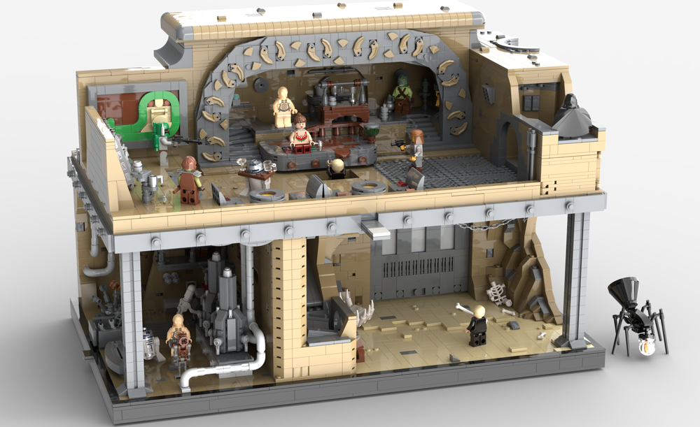 Lego Jabba’s Palace Diorama (Rancor Pit + Droid Room + Throne Room) ~ 6700 Pieces