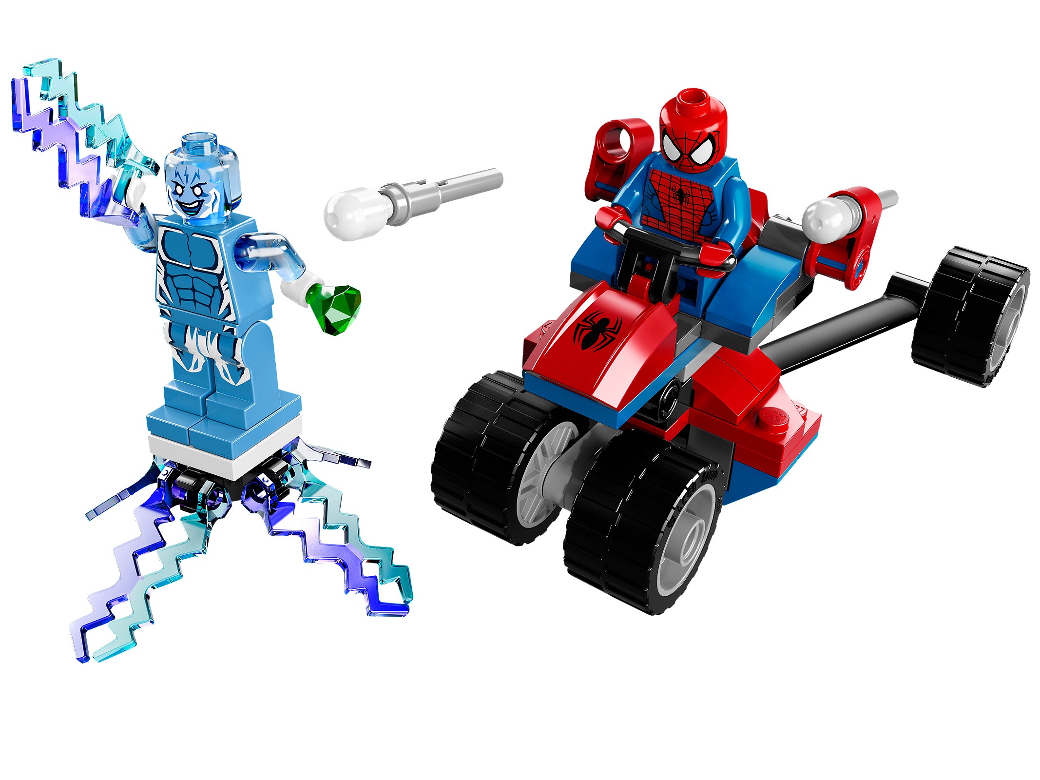 Lego Spider-Trike vs. Electro