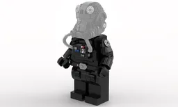 Tie Fighter Pilot Mega Figure (fits official Lego Helmet)