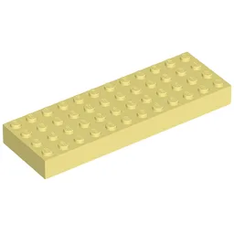 Brick 4 x 12 / Light Yellow