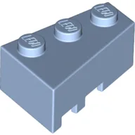 Brick Wedged, Angled 3 x 2 Right / Bright Light Blue