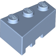 Lego Brick Wedged, Angled 3 x 2 Right / Bright Light Blue