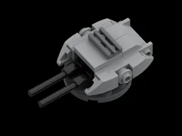Imperial Light Cruiser (75315-1) front and cannon modification