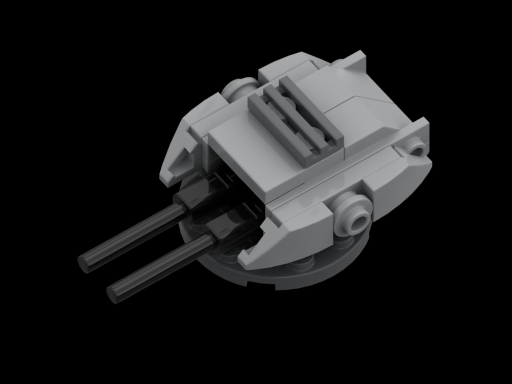 Lego Imperial Light Cruiser (75315-1) front and cannon modification