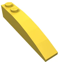 Brick Curved 6 x 1 / Yellow