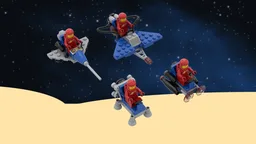 Classic Space Reimagined: Collection 2 -Space Vehicles (6806, 1557, 6807, 6808)