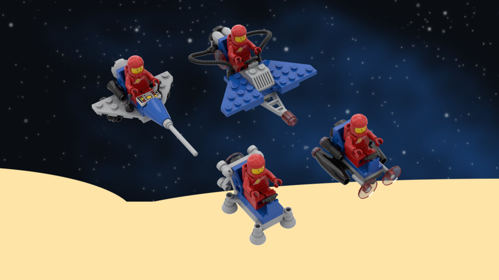 Lego Classic Space Reimagined: Collection 2 -Space Vehicles (6806, 1557, 6807, 6808)