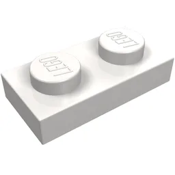 Plate 1 x 2 / Very Light Bluish Gray