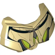Large Figure Chest Cover, Armour Small with Robe over Lime Circle Print / Tan